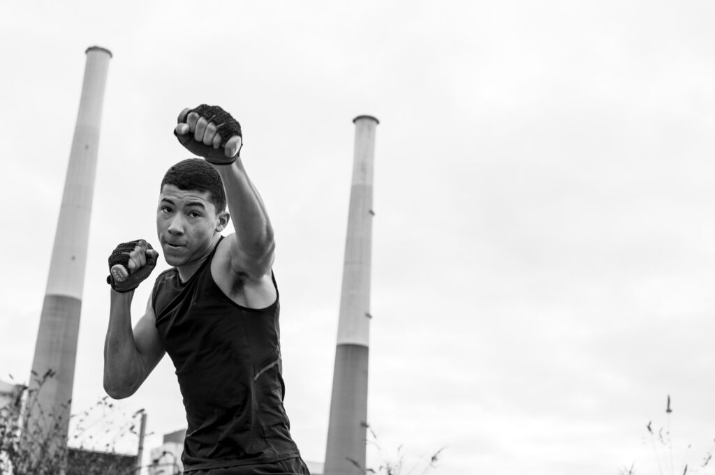 Entraînement boxe - photographe de portrait sport sur Nantes