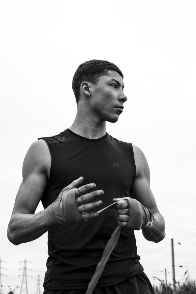 Entraînement boxe - photographe de portrait sport sur Nantes